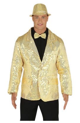CHAQUETA LENTEJUELAS ORO...