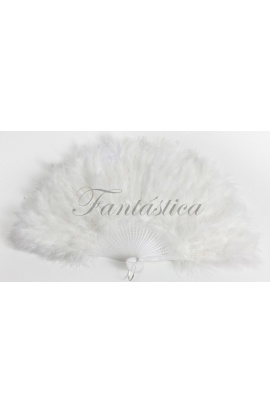 Abanico de Plumas Blanco...