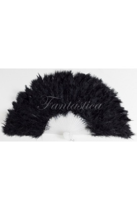Black feather fan (small size)