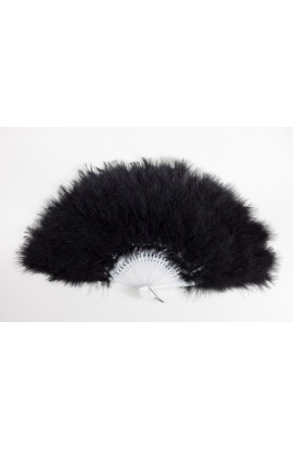 Abanico de Plumas Negro...