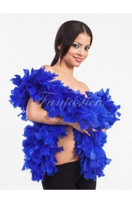 Boa de Plumas para Mujer Azul