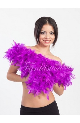 Boa de Plumas para Mujer Lila