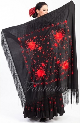 Mantón Cuadrado de Flamenca...