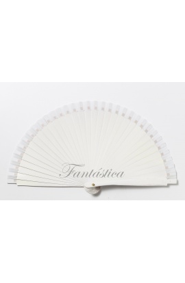 White Flamenco Fan Small...