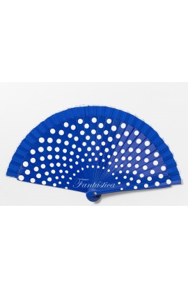 Dark Blue Flamenco Fan with...