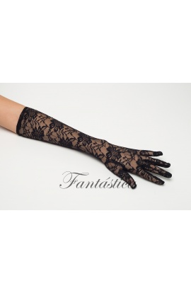 Guantes de encaje negros...