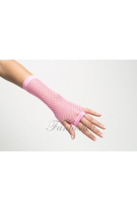 Guantes de rejilla rosas...