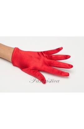 Guantes cortos rojos