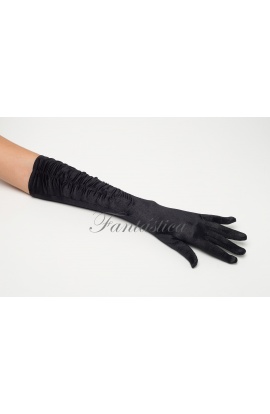 Guantes largos fruncidos...