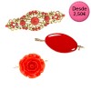Broches Flamencos Color Rojo