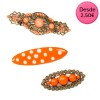 Broches Flamencos Color Naranja