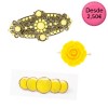 Broches Color Amarillo Para Flamencas - Fantástica