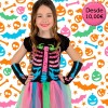 disfraz de esqueleto para niña, disfraz de zombie, disfraces de Halloween para niñas, Halloween