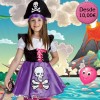 disfraz de pirata para niña, disfraz de bucanera para niña, disfraz de corsario para niña, disfraz infantil pirata, Carnaval